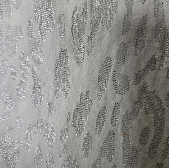 Guess Brand white-silver metallic print pants - Picture 4 of 7